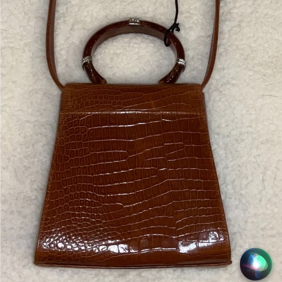 Kenneth Jay Lane Croco Embossed Purse - Picture 2 of 10